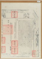 藏品(嘉慶八年布字壹萬柒仟壹佰捌拾柒號右給彰化縣業戶張五榮之契尾)的圖片