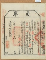 藏品(光緒十五年臺灣布政使司掣給田主林錦榮丈單)的圖片