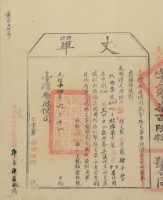 藏品(光緒十四年臺灣布政使司掣給田主林錦榮丈單)的圖片