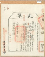 藏品(光緒十四年臺灣布政使司掣給田主呂賡虞丈單6594、6596、6597號)的圖片