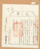 藏品(光緒十四年臺灣布政使司掣給田主呂賡虞丈單彰字1162號附籤)的圖片