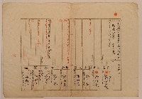 藏品(南投廳埔里社堡牛眠山庄第44番戶67番地警第45號戶長潘打必里阿敦之戶口調查表單甲)的圖片