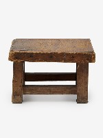 藏品(木製方形小型矮凳)的圖片