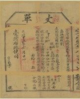 藏品(光緒十五年臺灣布政使司掣給田主劉合記丈單)的圖片