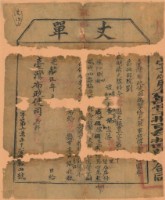 藏品(光緒十五年臺灣布政使司掣給田主黃協、施春記丈單（字第67804號）)的圖片
