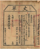 藏品(光緒十五年臺灣布政使司掣給田主李安丈單（字第39032號）)的圖片