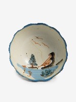 藏品(蓮瓣口彩繪山水紋青口深腹碗)的圖片