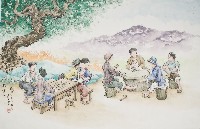 藏品(黃金田於丁亥年桂月創作之打唬仔)的圖片