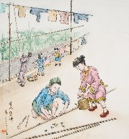 藏品(黃金田於丁亥年荔月創作之灌水掠黑蜂)的圖片