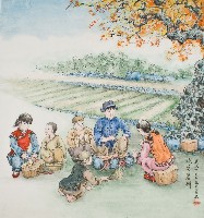 藏品(黃金田於丁亥年花月創作之烘蕃薯餅)的圖片