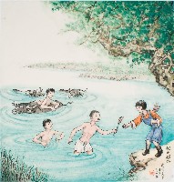 藏品(黃金田於丁亥年季春創作之拗水燭仔)的圖片