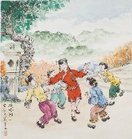 藏品(黃金田於丁亥年孟秋創作之掩咯雞（一）)的圖片