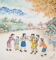 藏品(黃金田於丁亥年孟秋創作之掩咯雞（二）)的圖片