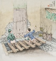 藏品(黃金田於丁亥年季春創作之大屎學仔)的圖片