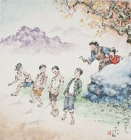 藏品(黃金田於丁亥年仲春創作之漩尿比遠近)的圖片