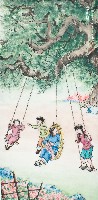 藏品(黃金田於丁亥年仲春創作之盪鞦韆)的圖片