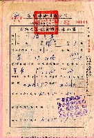 藏品(民國六十二年高雄縣橋頭鄉公所給凌久美不動產監證費繳納通知書)的圖片