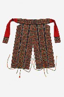 藏品(排灣族八芒星繡樣男後敞褲)的圖片