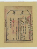 藏品(光緒十四年臺灣布政使司掣給田主潘阿寶丈單)的圖片