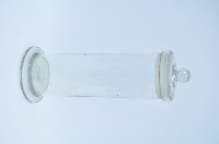藏品(園鈕帶蓋透明玻璃大型長罐)的圖片
