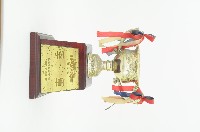 藏品(臺灣區第三十九屆金融杯軟式網球錦標賽個人壯年組季軍獎盃)的圖片