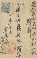 藏品(大正十五年角田市良兵衛商店明信片)的圖片