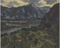 藏品(天冷山景)的圖片