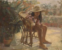 藏品(看花的女孩)的圖片