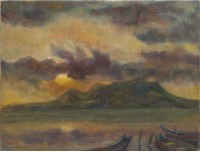 藏品(觀音山暮色)的圖片