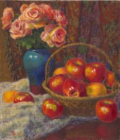 藏品(玫瑰與蘋果)的圖片