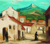 藏品(山色街景)的圖片