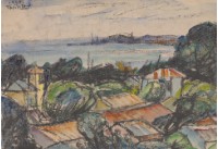 藏品(展望港邊民房（淡水）)的圖片