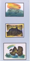 藏品(金門系列─《追尋》、《山丘上的雷達站》、《起飛的金門島》)的圖片
