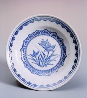 藏品(青草花中盤)的圖片