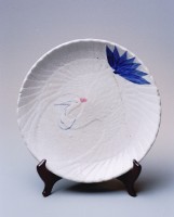 藏品(暗花團鶴紋盤)的圖片
