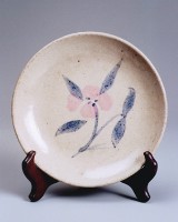 藏品(花草陶盤)的圖片