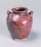 藏品(雙耳小紅陶罐)的圖片