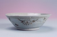 藏品((陶器  戊32)淺灰釉下鐵繪碗15.3*15.1*5)的圖片