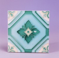 藏品(四葉菱形紋磁磚)的圖片