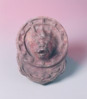 藏品(素燒紅陶龍頭滴水)的圖片