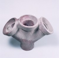 藏品(素燒紅陶三通水管)的圖片