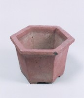 藏品(素燒六角花盆)的圖片