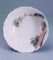藏品((陶器  子08)彩繪松樹碗(大)  21.5*21.5*)的圖片