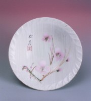 藏品(金邊彩繪梅花碗（中）)的圖片