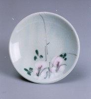 藏品(彩繪花草碟（大）)的圖片