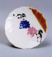 藏品(青底彩繪碟)的圖片