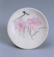 藏品(彩繪雙花碟（小）)的圖片