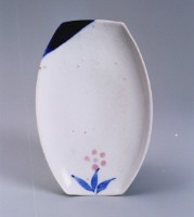藏品(彩繪小花碟長形)的圖片