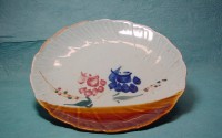 藏品(貝殼紋彩繪花卉盤(大))的圖片