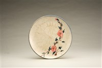 藏品(彩繪茶花盤（大）)的圖片